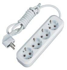 Удлинитель "Эксперт"  4 гнезда 2 метра 16А/3,5кВт с заземлением ПВС 3х1 EKF PROxima  UBA16-310-4-02  EKF