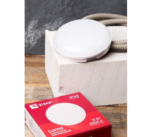 ДПО-2002-K 12Вт 4000К IP65 EKF PROxima  BKL-2002-R-12-4000  EKF