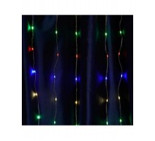 Гирлянда - занавес Водопад 230V 200 LED 2*2м, Мультиколор с контроллером, IP20 , сетевой шнур 3м в комплекте, CL26  48597  FERON