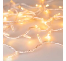 Светодиодная гирлянда ARD-STRING-CLASSIC-1000-CLEAR-100LED-PULSE Yellow (230V, 7W) (Ardecoled, IP65)  031642  Arlight