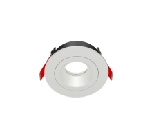 Рамка для модульного светильника FLEX 50 02 круглая встраиваемая 110х45мм RAL9010 поворотная  V1-R0-00435-10003-2000000  VARTON