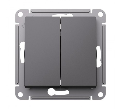 AtlasDesign Базальт Выключатель 2-клавишный, сх.5, 10АХ, механизм  ATN001451  SE