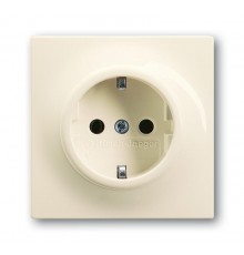 Розетка SCHUKO 16А 250В, серия impuls, цвет слоновая кость  2011-0-6224   2CKA002011A6224  ABB