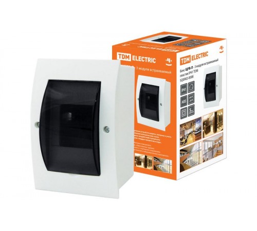 Бокс пластиковый встраиваемый ЩРВ-П-3 модуля IP40  SQ0902-0008  TDM