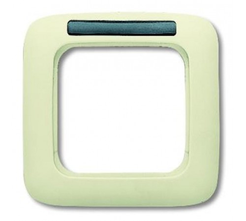 Рамка 1-постовая, с полем для надписи, серия Busch-Duro 2000 SI, цвет слоновая кость  1754-0-4516   2CKA001754A4516  ABB