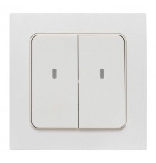 Умный беспроводной выключатель Стокгольм 2-кл. белый Zigbee  СonnectRCV-ST2-WS-ZBEKF