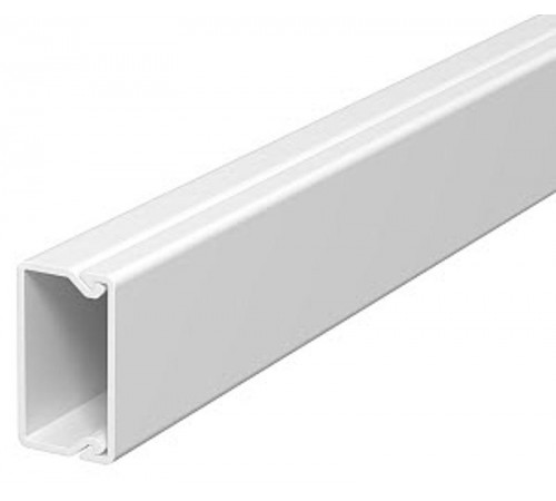 Мини-канал WDK с крышкой 15x30x2000 мм (высота борта 17 мм, крышка 30 мм, скотч) ПВХ белый RAL 9010  6027325  OBO Bettermann