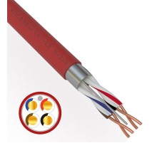 Кабель для пожарной сигнализации REXANT КПСВЭВнг(А)-LS 2x2x0,50 мм , бухта 200м 01-4865-1  REXANT