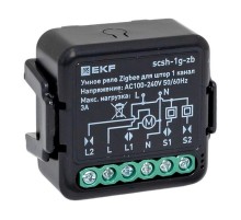 Умное реле для штор в подрозетник 1-канальное Zigbee EKF Connect Select  scsh-1g-zb  EKF