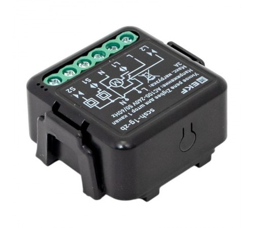 Умное реле для штор в подрозетник 1-канальное Zigbee EKF Connect Select  scsh-1g-zb  EKF