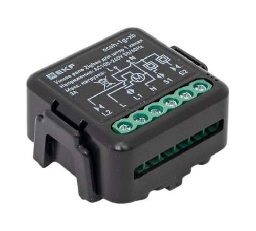 Умное реле для штор в подрозетник 1-канальное Zigbee EKF Connect Select  scsh-1g-zb  EKF