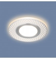 Светильник точечный встраиваемый 2232 MR16 CH хром с подсветкой  a045438  Elektrostandard