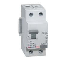 Выключатель дифференциальный (УЗО) RX3 2п 40А 30мА тип AC  402025  Legrand