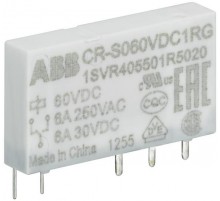 реле CR-S060VDC1RG 60В DC 1ПК (250мА) позол. конт.1SVR405501R5020 ABB