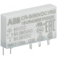 реле CR-S060VDC1RG 60В DC 1ПК (250мА) позол. конт.1SVR405501R5020 ABB
