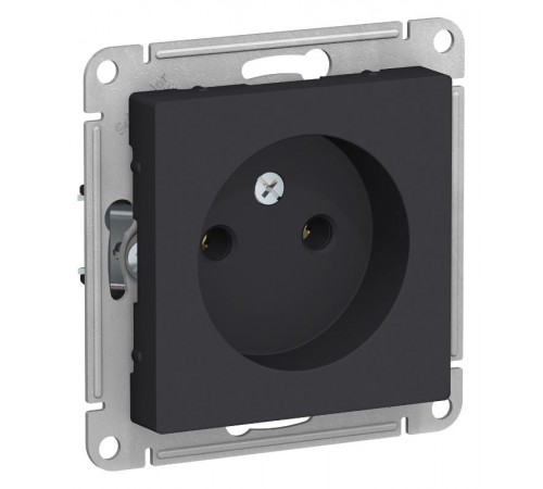AtlasDesign Карбон Розетка без заземления, 16А, механизм  ATN001041  SE