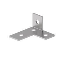 Пластина Т-образная 90° левая 4 отверстия  PR08.33145  Промрукав