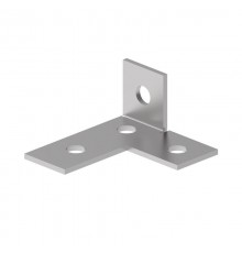 Пластина Т-образная 90° левая 4 отверстия  PR08.33145  Промрукав