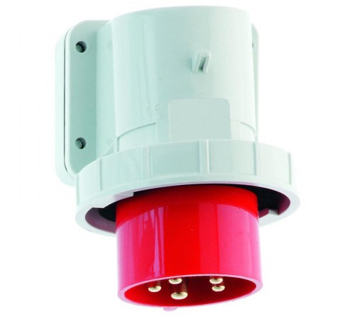 Вилка настенная 16А 5р(3р+N+PЕ) 400В 6h IP67 2483 I 2483-Bals I Bals