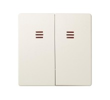 Simon 82 Клавиши (2 шт) для двухклавишного выключателя с подсветкой, S82, S82N, S82 Detail, слоновая кость  82025-31  Simon