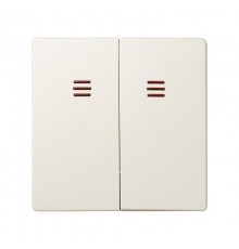 Simon 82 Клавиши (2 шт) для двухклавишного выключателя с подсветкой, S82, S82N, S82 Detail, слоновая кость  82025-31  Simon