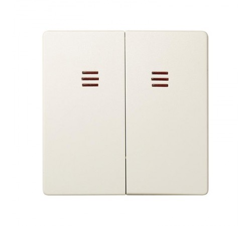 Simon 82 Клавиши (2 шт) для двухклавишного выключателя с подсветкой, S82, S82N, S82 Detail, слоновая кость  82025-31  Simon