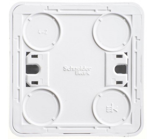 Этюд Белый О/У Выключатель 1-клавишный  BA10-001B  SE