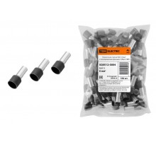 Наконечник-гильза Е6012 6мм2 с изолированным фланцем (100шт)   SQ0512-0004  TDM