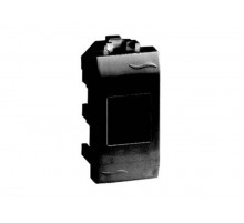 Компьютерная розетка RJ-45. кат.5E (разъем AMP). черная. 1мод. (замена на 77654N)  77646N  DKC