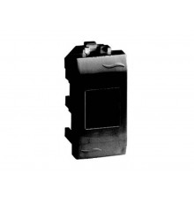 Brava черный розетка компьютерная RJ45 категория 5e экран. FTP 1мод  77457N  DKC