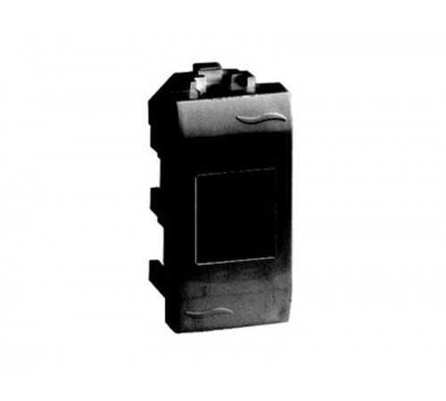 Компьютерная розетка RJ-45. кат.5E (разъем AMP). черная. 1мод. (замена на 77654N)  77646N  DKC