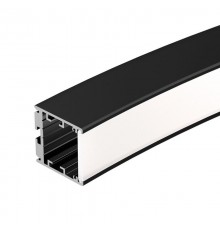 Профиль SL-ARC-3535-D320-N90 BLACK (260мм, дуга 1 из 4) (Arlight, Алюминий)  032677  Arlight