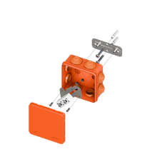 Коробка огнестойкая E45 85х85х40мм с клеммниками 4 полюса 0,5-6мм2 IP55 HF  plc-kmfr-85-406  EKF