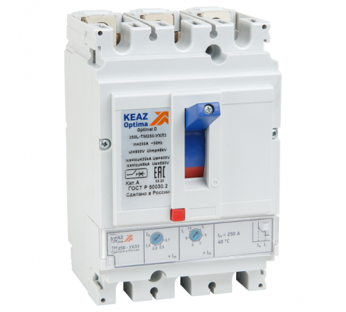 Выключатель автоматический OptiMat D250F-TM160-УХЛ3 291445  КЭАЗ