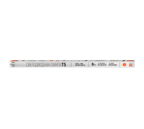 Лампа светодиодная трубчатая PLED T5 - 600GL 8w FROST 6500K 230V/50Hz (стекло)  .5016040  Jazzway