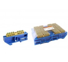 Шина "N" нулевая с изолятором на DIN-рейку 6x9мм стойка бол. 8 групп   SQ0801-0027  TDM