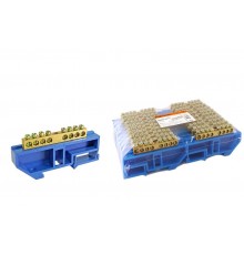 Шина "N" нулевая с изолятором на DIN-рейку 6x9мм стойка бол. 8 групп   SQ0801-0027  TDM