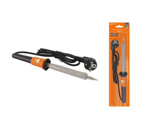 Паяльник ПЭК-84, 84 Вт, 230В, керамический ТЭН, долговечное жало с заземл., прорезин. ручка, Алмаз  SQ1025-0702  TDM