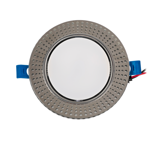 Светильник точечный встраиваемый под лампу PGX53d MN22-Chrome с подсветкой  .5020139  Jazzway