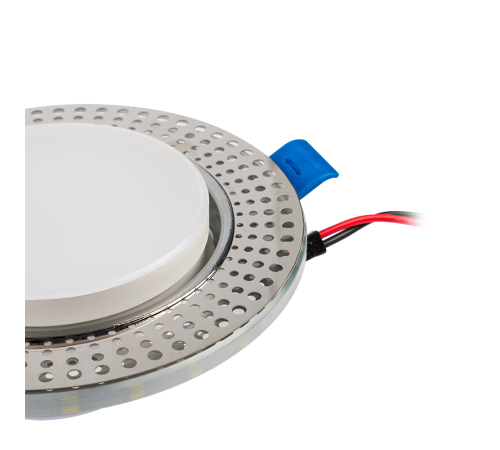 Светильник точечный встраиваемый под лампу PGX53d MN22-Chrome с подсветкой  .5020139  Jazzway