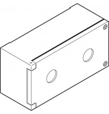 Корпус кнопочного поста KEM2-0 на 2 элемента металлический  SK616702-AA  ABB