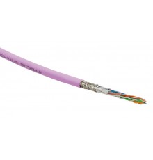 SFUTP4-C5E-S24-IN-PVC-PK-305 (305 м) Кабель витая пара SF/UTP, категория 5e, 4 пары(24 AWG),одножил.(solid) PVC  444640  Hyperline