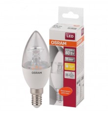 Лампа светодиодная LS CLB40 5W/827 230V CL E14 10X1 RUOSRAM  4058075318120  LEDVANCE