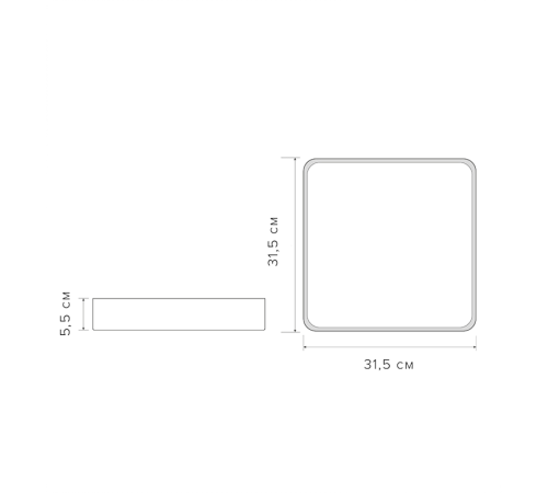 Светильник светодиодный бытовой PPB Sсandic-S 24w 4000K GR/W с деревянной планкой IP20 300*300*50  .5037359  JAZZWAY