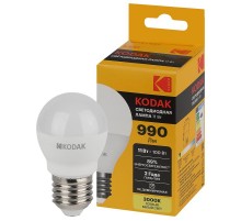 Лампа светодиодная P45-11W-830-E27 11Вт шар теплый белый свет  Б0057620  Kodak