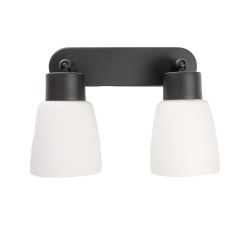 Светильник-спот настенно-потолочный под лампу 2хE27, черный ML242  41514  FERON