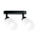 Светильник-спот настенно-потолочный под лампу 2хE27, черный ML242  41514  FERON