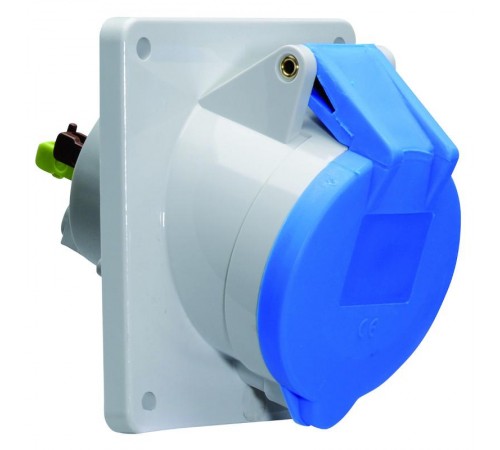 Розетка встраиваемая наклонная 16A 3р(2P+PE) 6h 230V IP44 74х62 QC 12772 I 12772-Bals I Bals