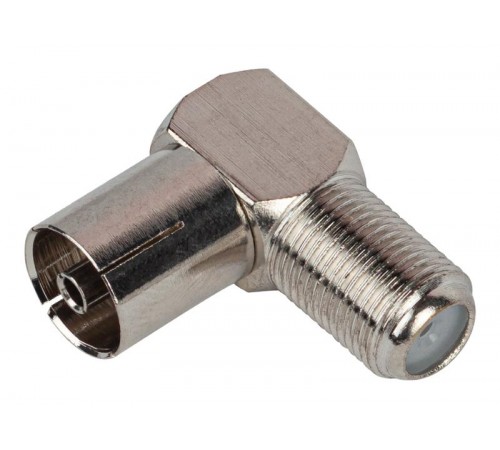 Переходник  Simple RS-A03 гнездо F-гнездо TV угловой  Б0048294  ЭРА