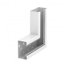 Плоский угол кабельного канала Rapid 80 70x130 мм (сталь,белый) (GS-SFS70130RW)  6277220  OBO Bettermann